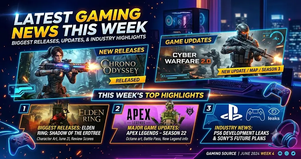 Best Latest Gaming News This Week: Biggest Releases, Updates, and Industry Highlights Latest Gaming News This Week_ Biggest Releases, Updates, and Industry Highlights